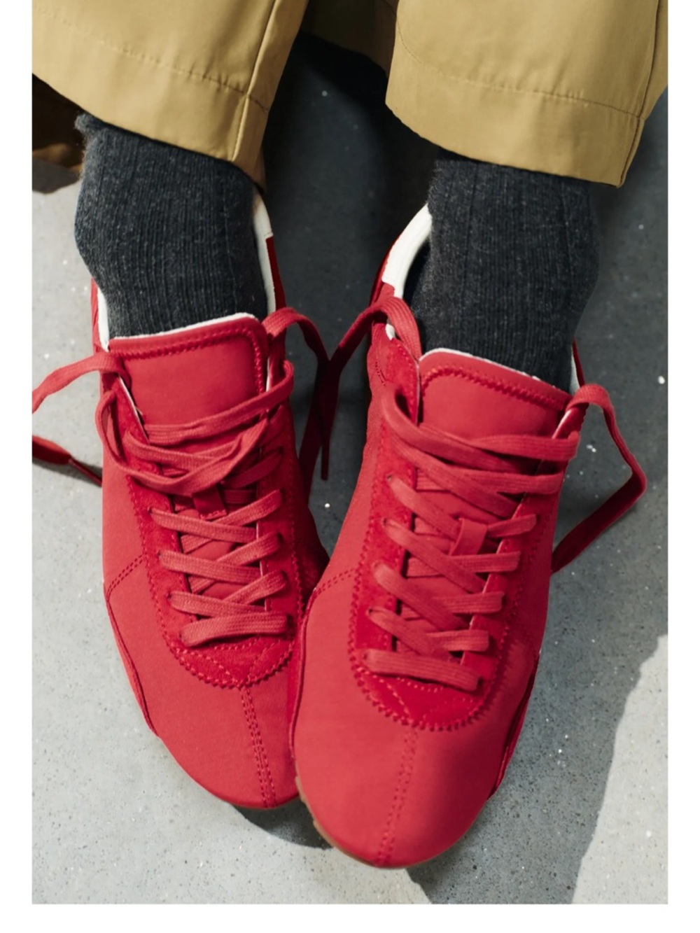 Zara heel Counter red sneaker 37